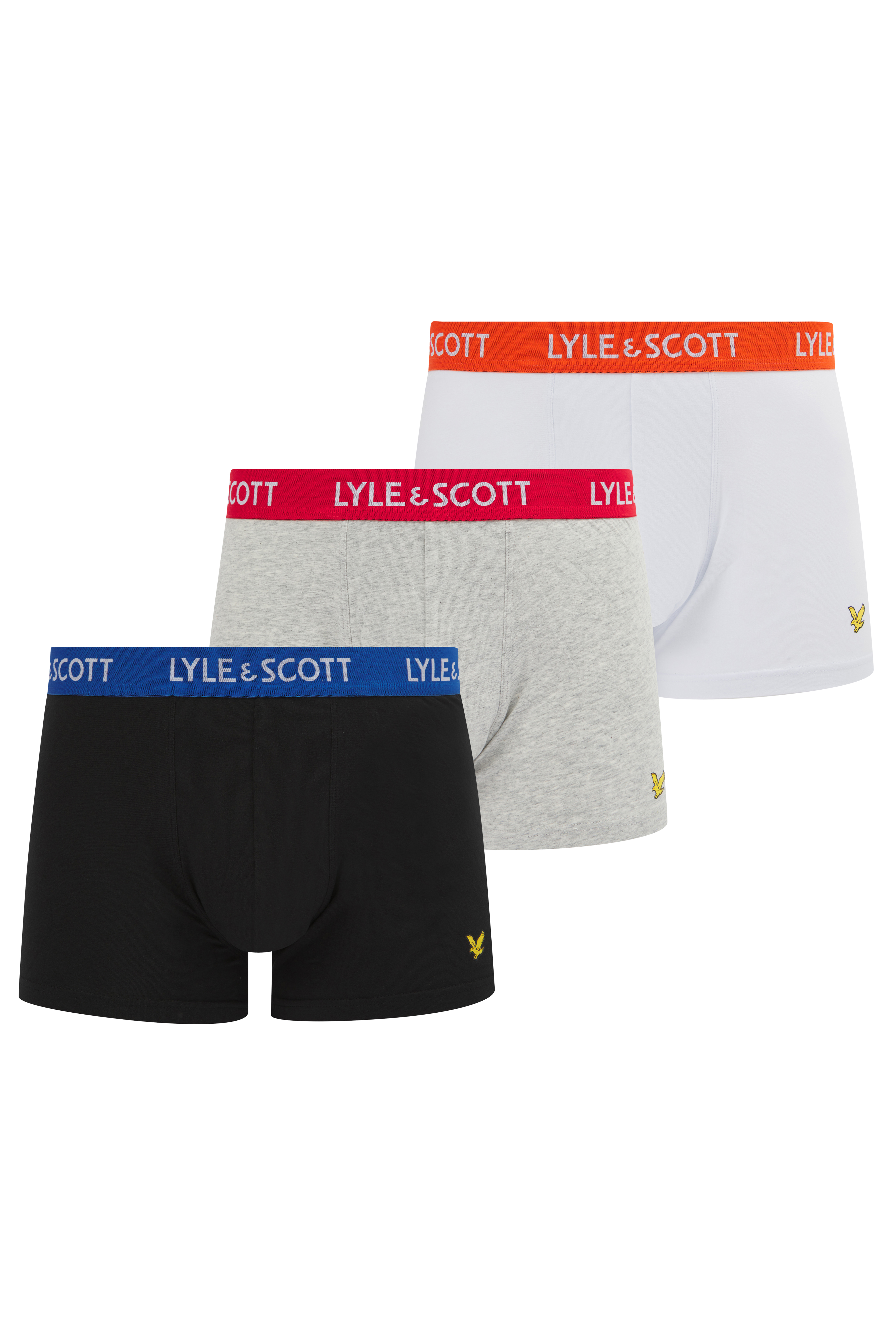 Комплект трусов мужских Lyle&Scott Barclay белых 2XL