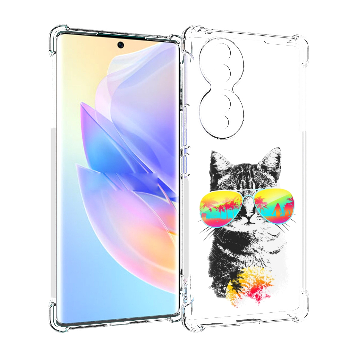 

Чехол MyPads крутой кот для Honor 70, Прозрачный, Tocco