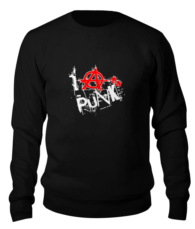

Свитшот унисекс Printio Punks not dead черный L, Punks not dead