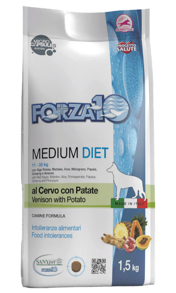 

FORZA10 FORZA10 DOG MEDIUM DIET монобелковый для взрослых собак средних пород при аллергии