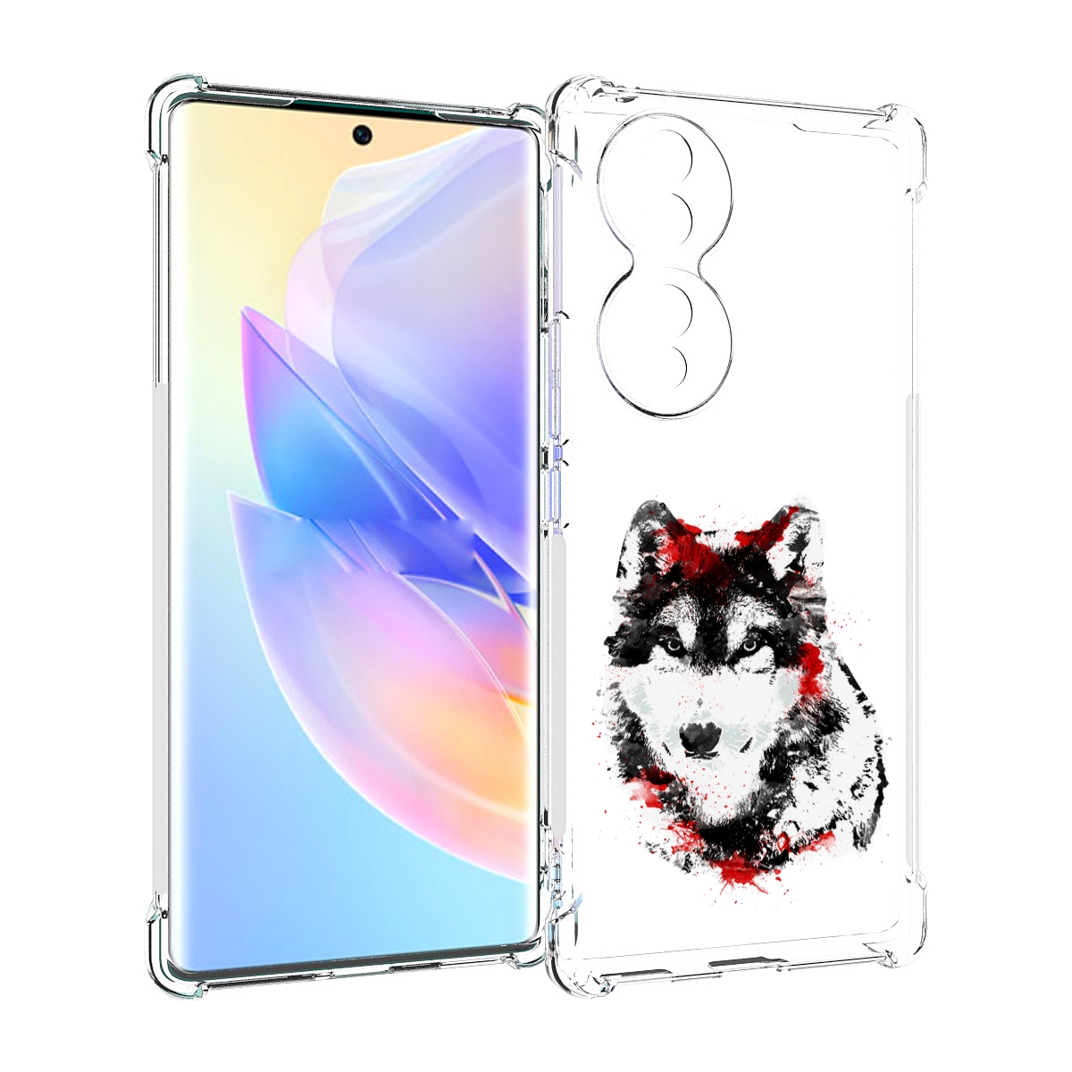 

Чехол MyPads кровавый волк для Honor 70, Прозрачный, Tocco