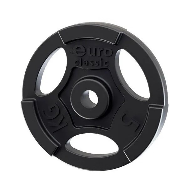 

Диск чугунный для тренировок Euro classic ES-0245, Черный, ES-0245