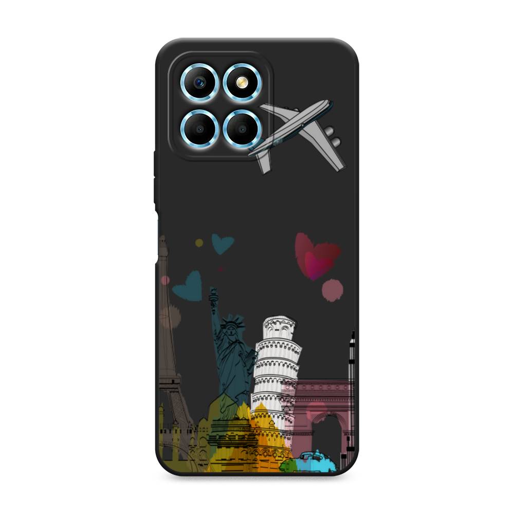 

Чехол Awog на Honor X6/X6s "Самолет путешествий", Желтый, 6120252-1