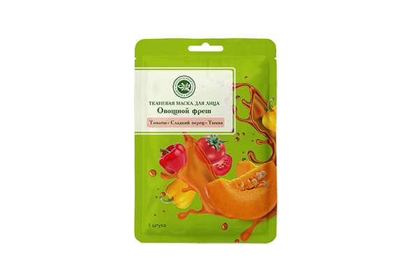 

Тканевая маска для лица SUPERFOOD (Овощной фреш (Тыква, Сладкий перец, Томат))