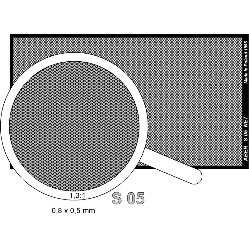 

S05 Aber Net 0,8 x 0,5 mm, Однотонный, S05