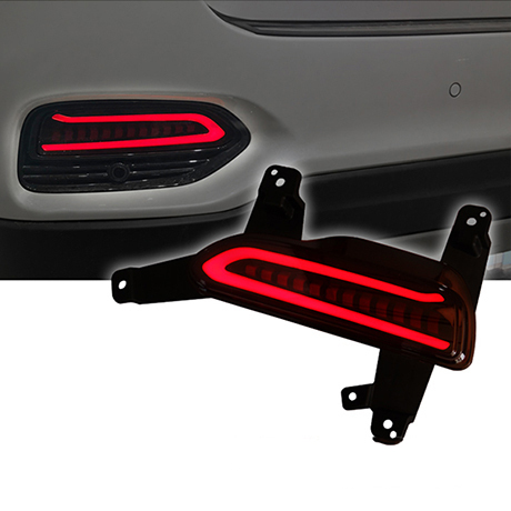 

Светодиодные вставки в задний бампер Киа Соренто Прайм 2017-2020 модель №2 MF-TL-000506