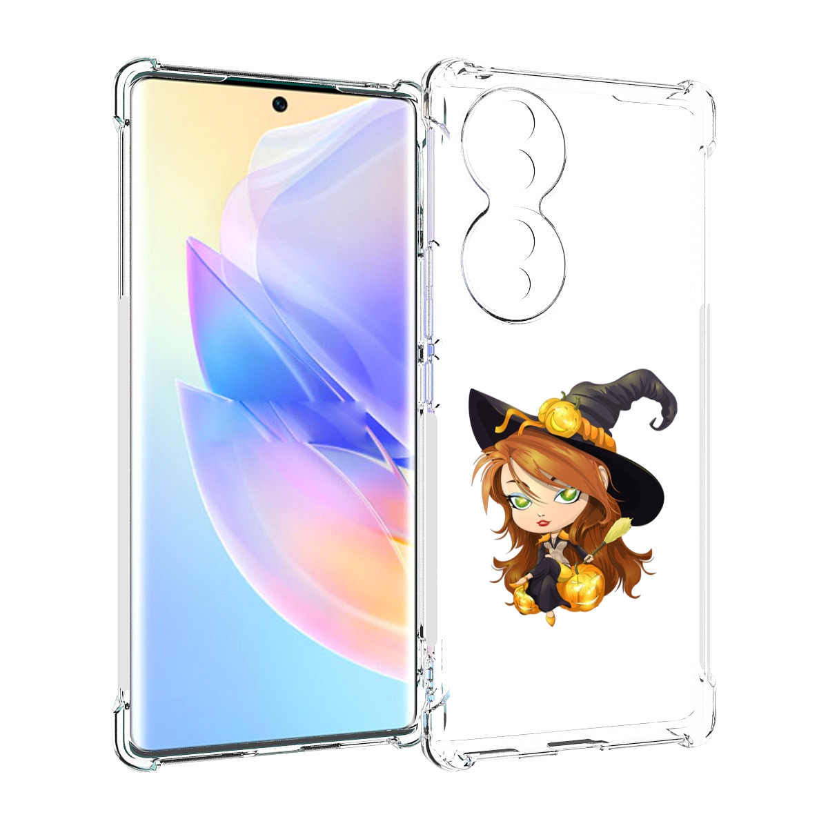 

Чехол MyPads Ведьмочка для Honor 70, Прозрачный, Tocco