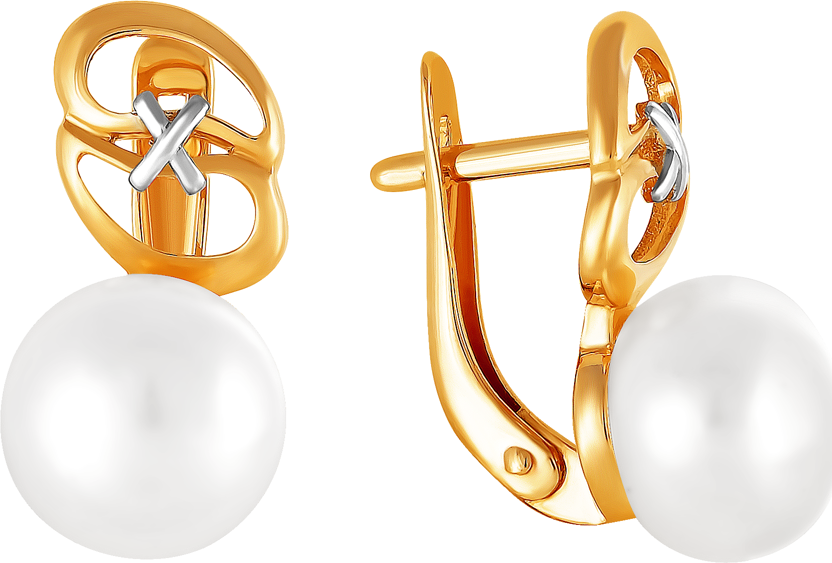 

Серьги женские из золота Примаэксклюзив 290-1-756Р, жемчуг, 290-1-756Р