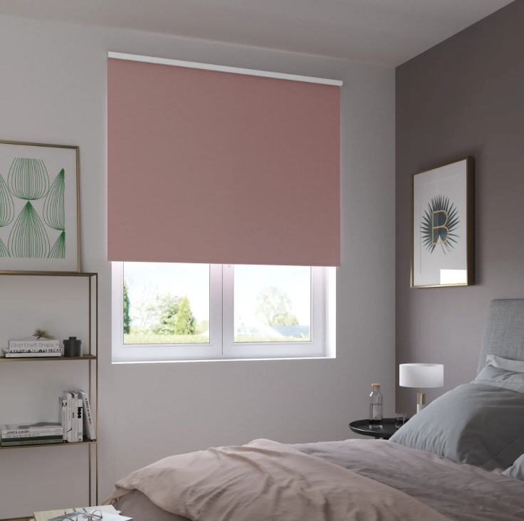 

Штора рулонная блэкаут Inspire Santos 140x175 см сиреневая Santal, Santos