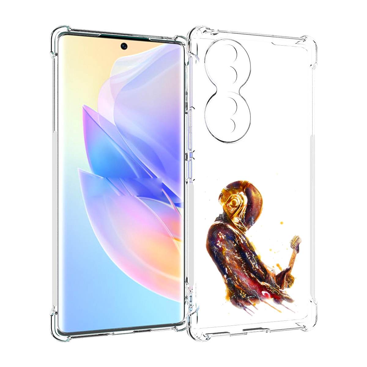 

Чехол MyPads космо-музыкант для Honor 70, Прозрачный, Tocco