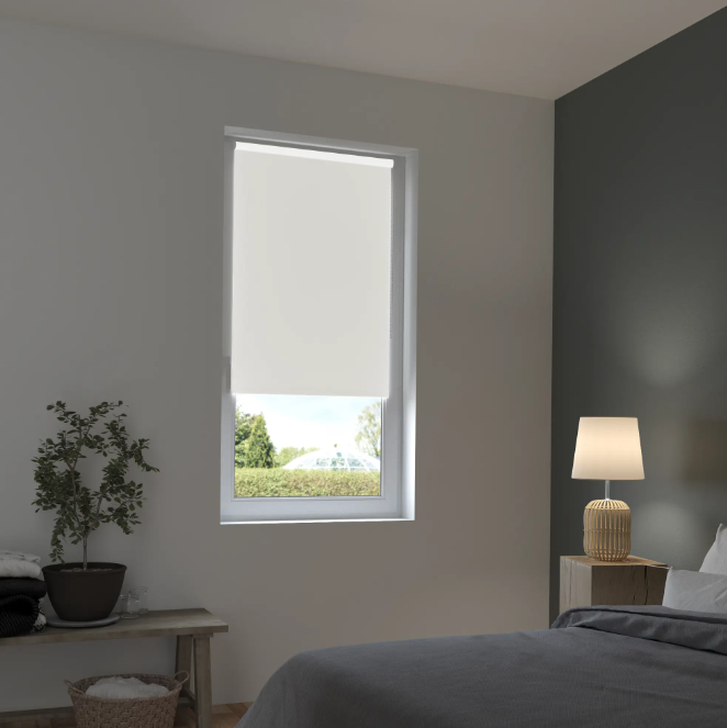 

Штора рулонная блэкаут Inspire Santos 60x160 см белая White, Santos