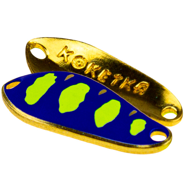 

Блесна SV Fishing Koketka 2,6 г, TG12, 1 шт, Зеленый;золотистый;синий, Koketka