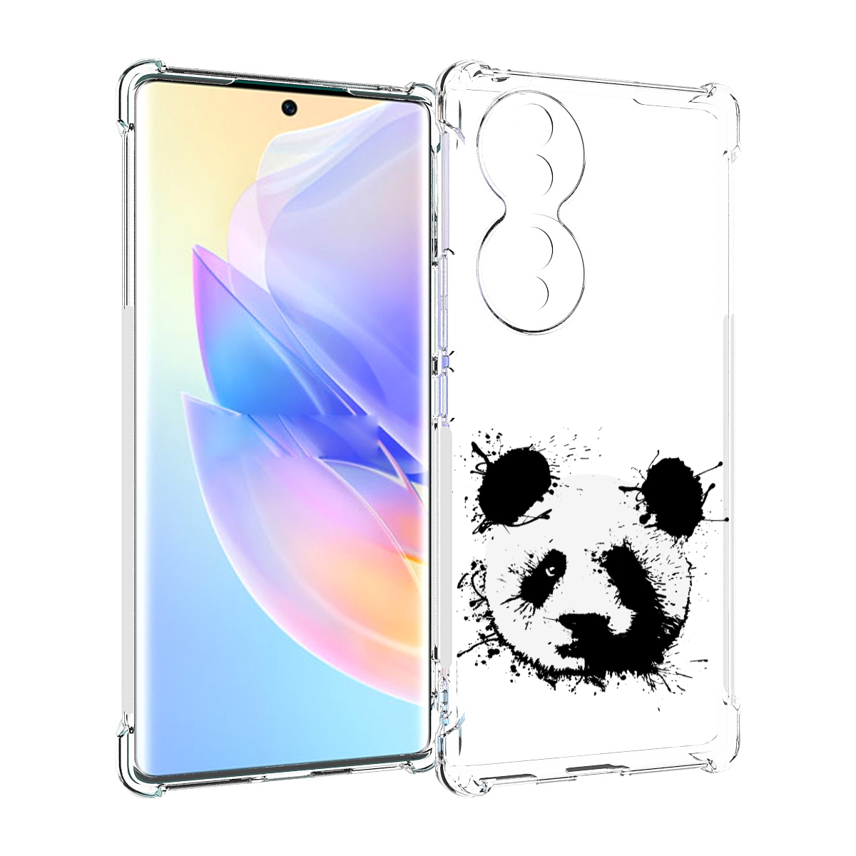 

Чехол MyPads клякса-панда для Honor 70, Прозрачный, Tocco