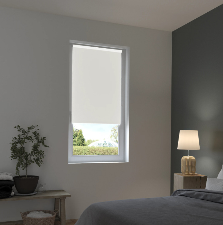 

Штора рулонная блэкаут Inspire Santos 40x160 см белая White, Santos