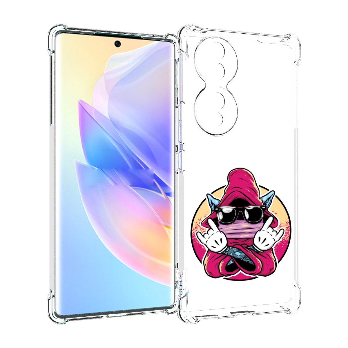 

Чехол MyPads йоу для Honor 70, Прозрачный, Tocco