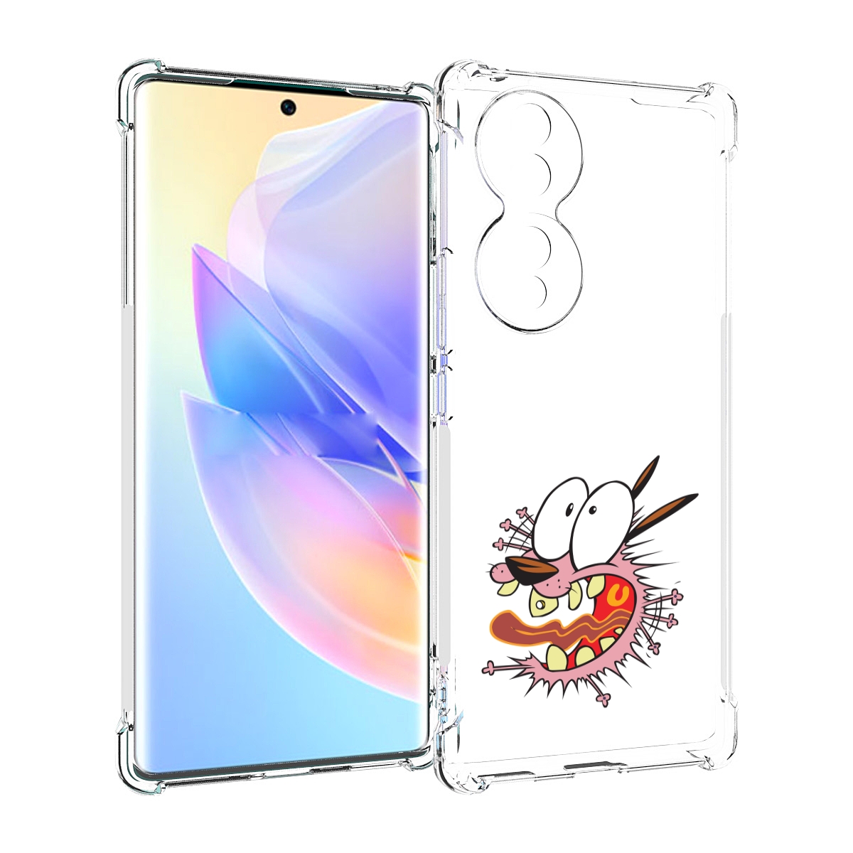 

Чехол MyPads испуганный бобик для Honor 70, Прозрачный, Tocco