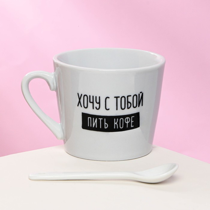

Кружка Catspresso, 180 мл с ложкой