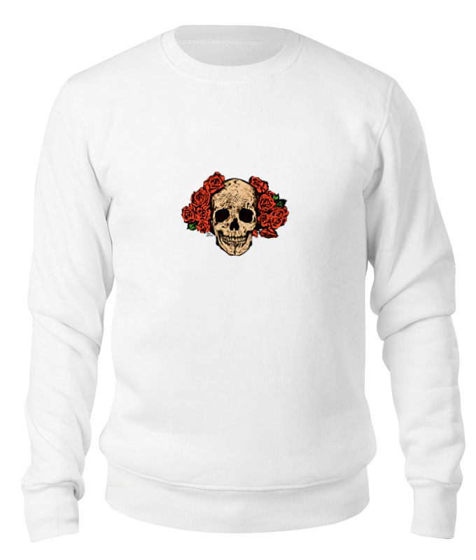 

Свитшот унисекс Printio Mrs. skull белый L, Mrs. skull