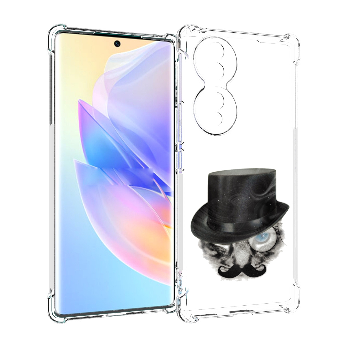 

Чехол MyPads интелегентный кот для Honor 70, Прозрачный, Tocco
