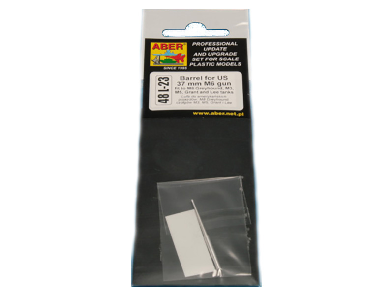 

48 L-23 Aber 1/48 37mm M6 Us barrel to M8 Greyh,M3,M3A1,M3A3,M3A4 Lee, 48 L-23