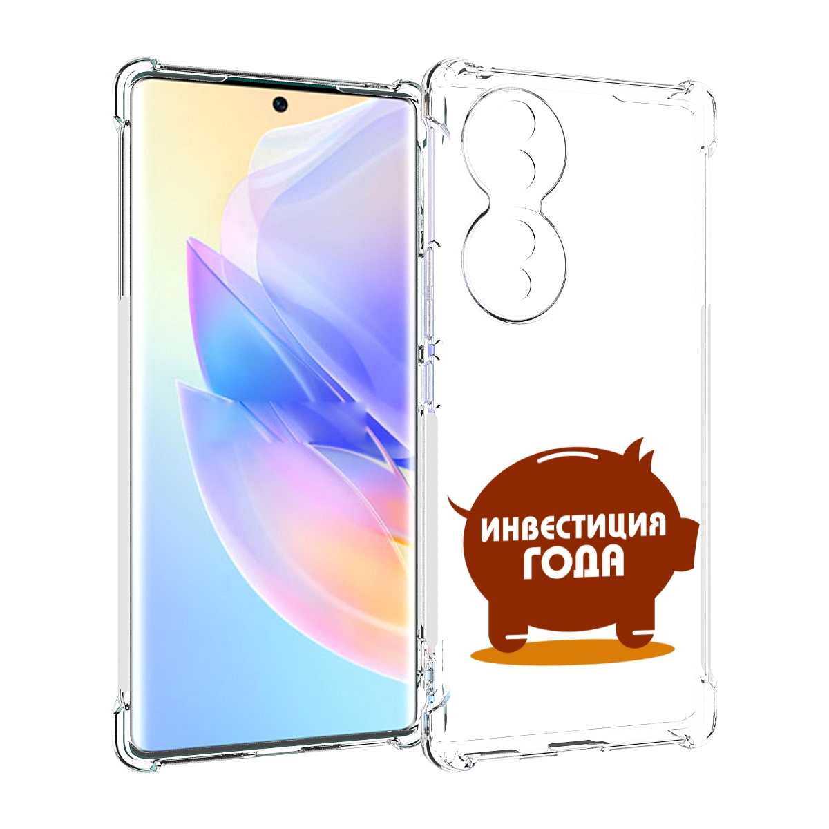 

Чехол MyPads инвестиция для Honor 70, Прозрачный, Tocco