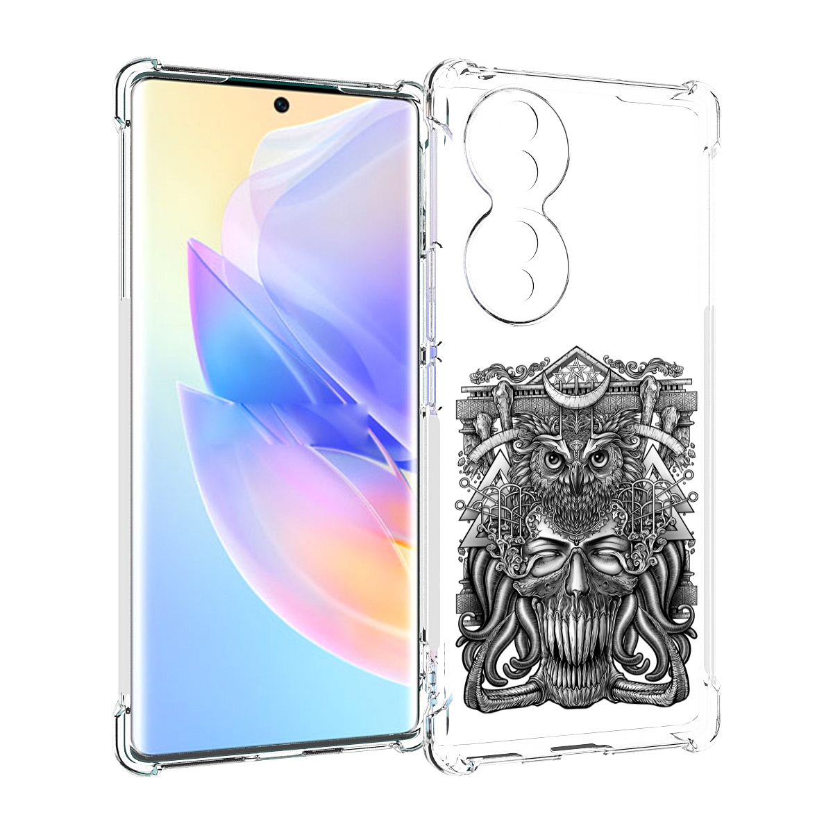 

Чехол MyPads зубастая сова для Honor 70, Прозрачный, Tocco