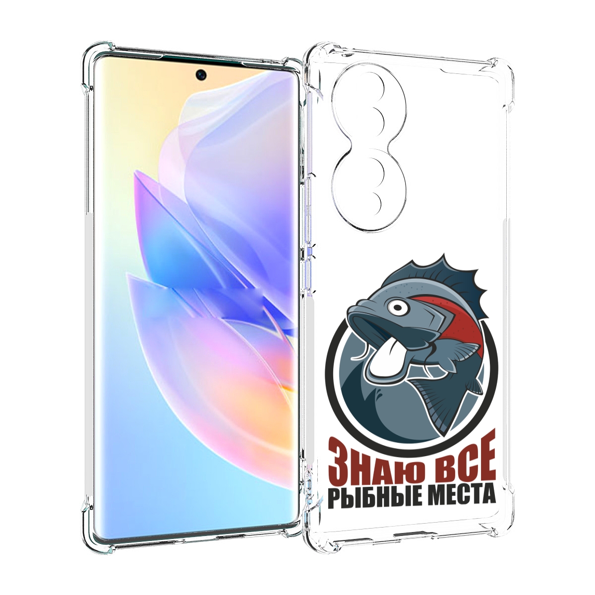 

Чехол MyPads знаю все рыбные места для Honor 70, Прозрачный, Tocco