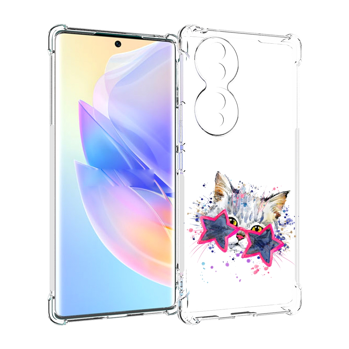 

Чехол MyPads звездные очки для Honor 70, Прозрачный, Tocco