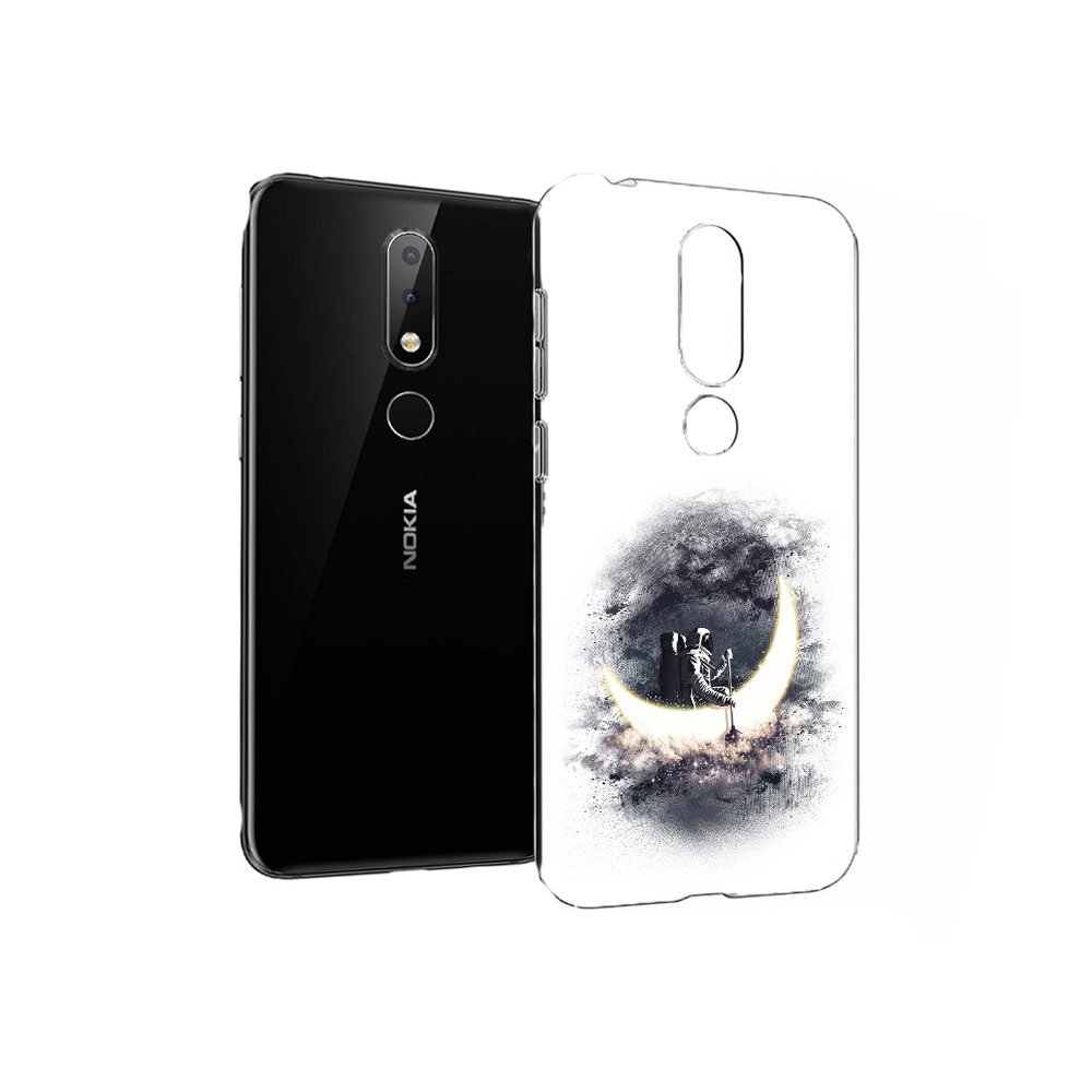 

Чехол MyPads Tocco для Nokia X6 лунный путешественник (PT115295.99.448), Прозрачный, Tocco