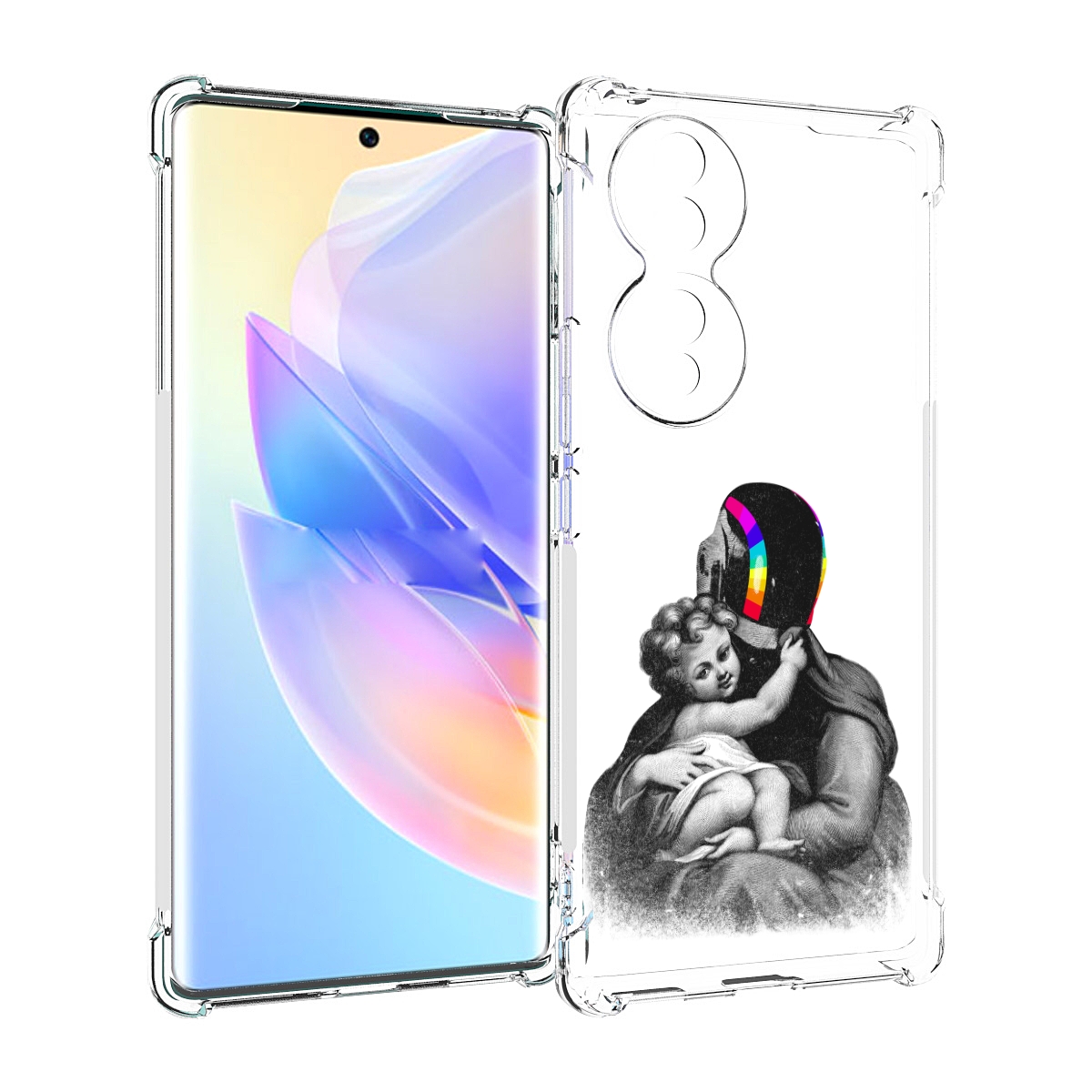 

Чехол MyPads защитник в шлеме для Honor 70, Прозрачный, Tocco
