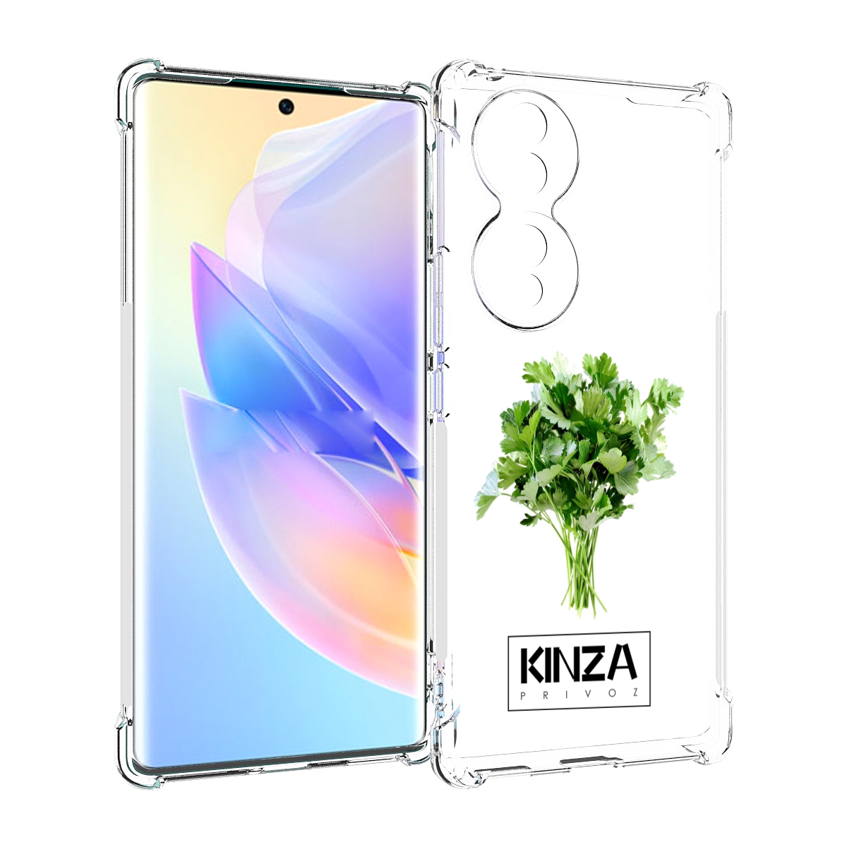

Чехол MyPads Бренд Кинза для Honor 70, Прозрачный, Tocco