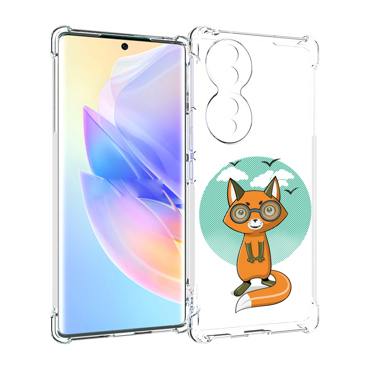 

Чехол MyPads задумчивая лиса для Honor 70, Прозрачный, Tocco