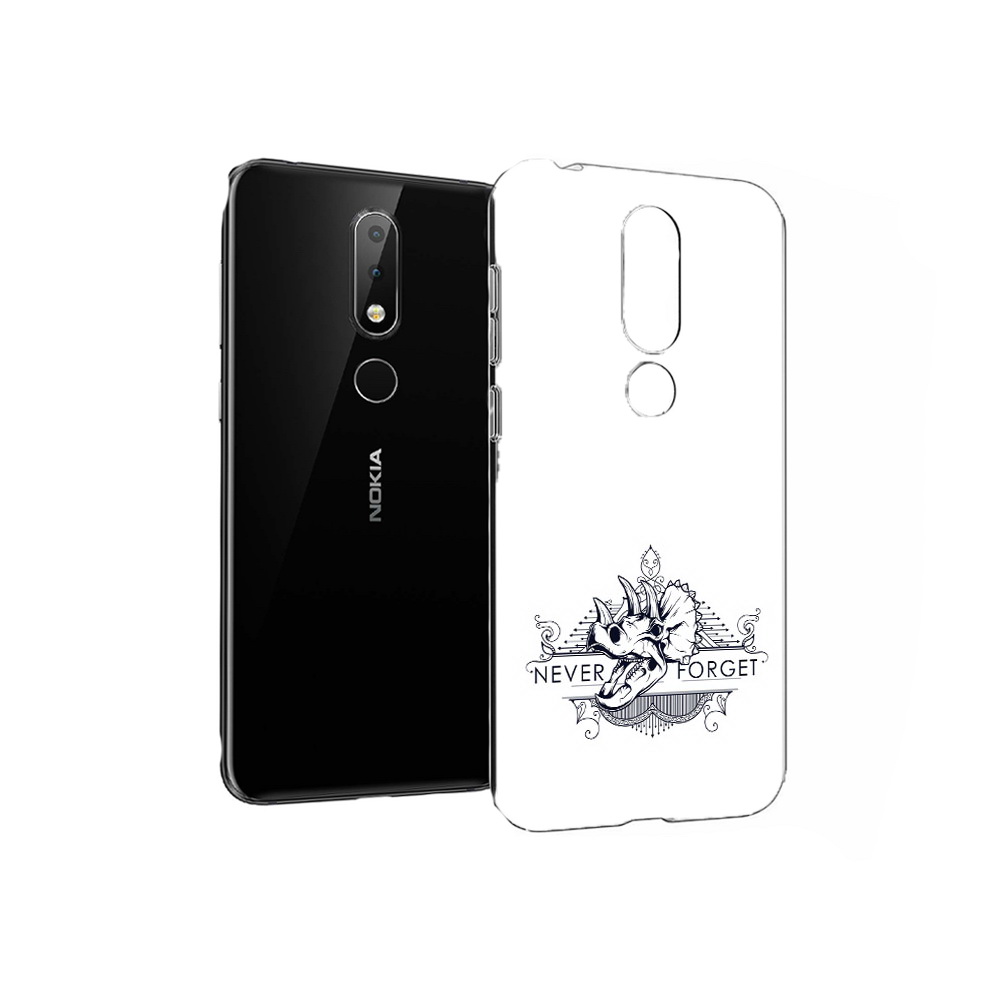 

Чехол MyPads Tocco для Nokia X6 логотип носорога никогда не забуду (PT115295.99.445), Прозрачный, Tocco