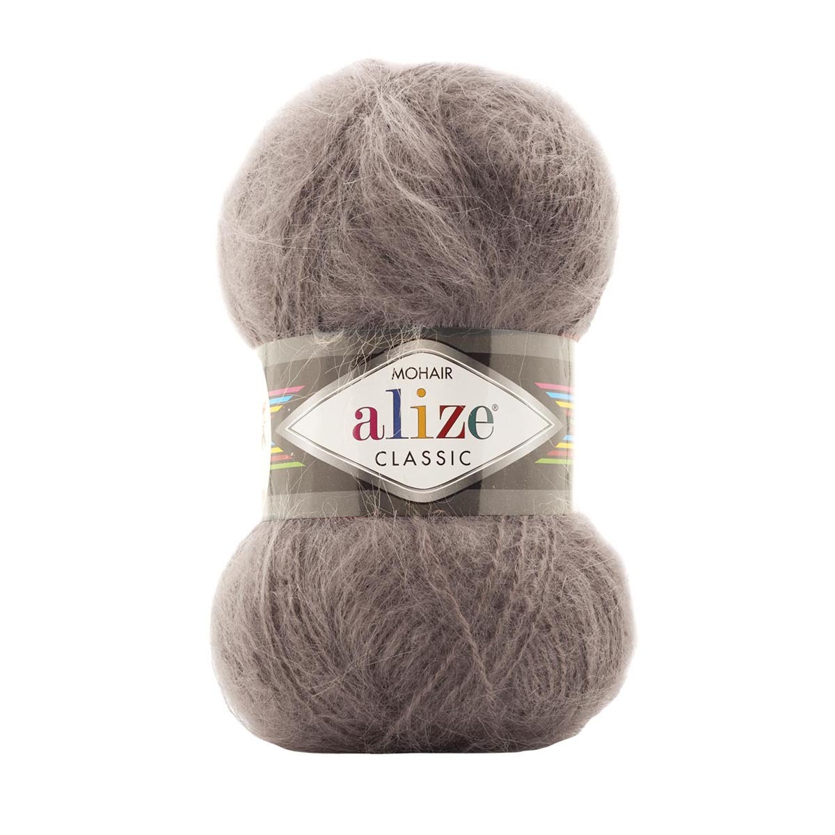 

Пряжа ALIZE Mohair classic new 200м (25%мохер, 24%шерсть, 51%акрил) (864 норка)