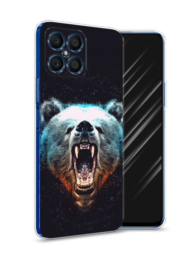 

Чехол Awog на Honor X8 "Медведь", Коричневый;голубой;черный, 6107650-2