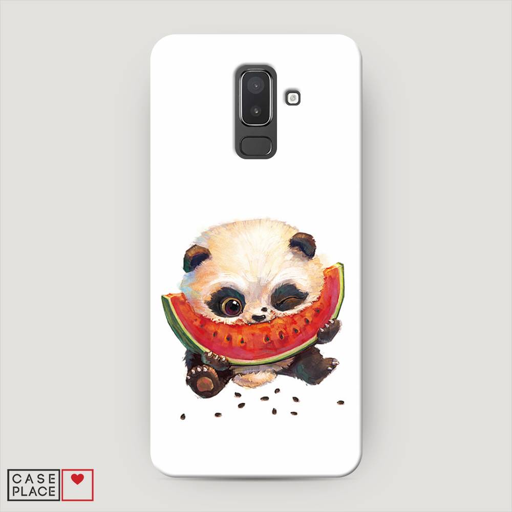 

Чехол Awog "Малыш панды с арбузом" для Samsung Galaxy J8