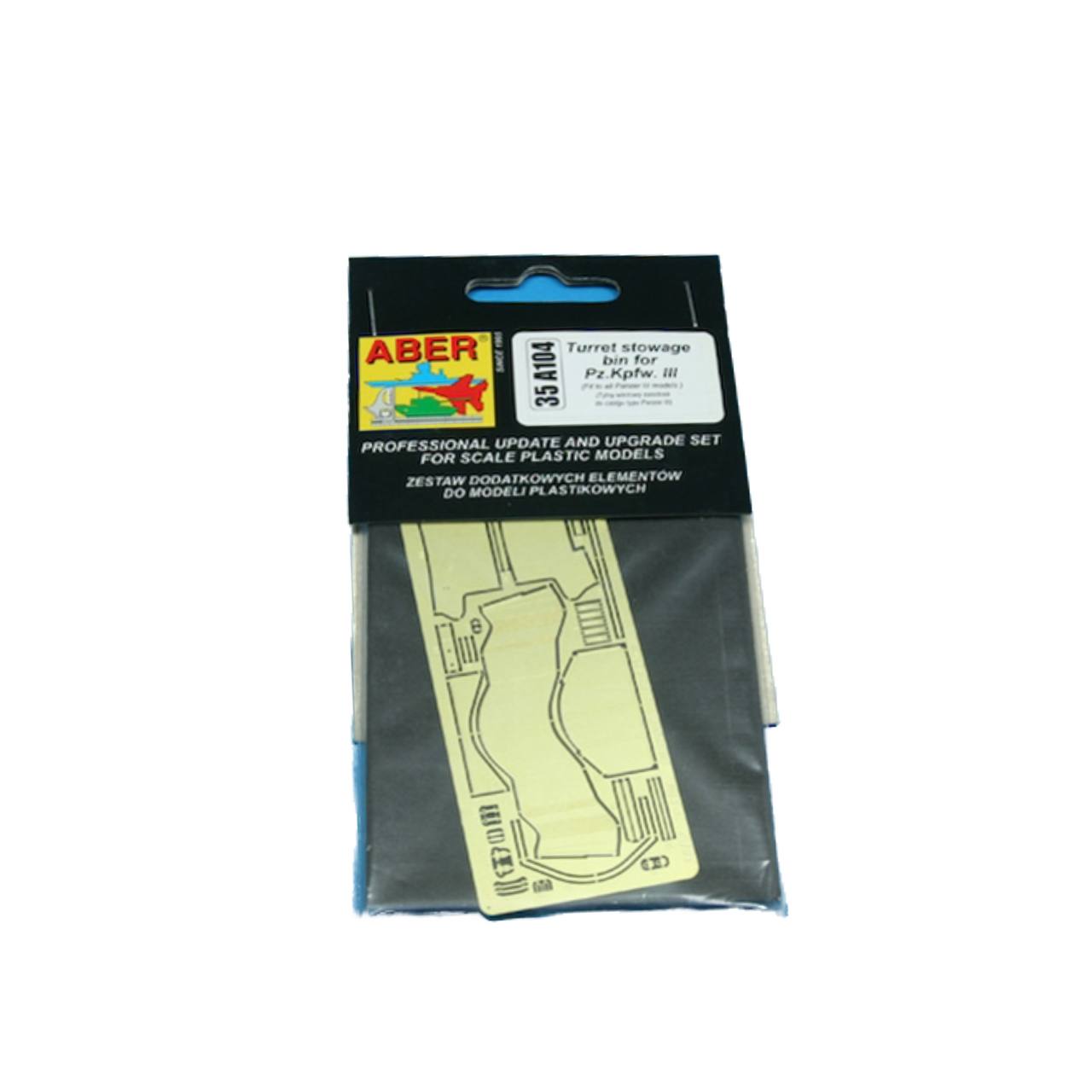 

35 A104 Aber 1/35 Turret stowage bin for Pz.Kpfw. III, Однотонный, 35 A104