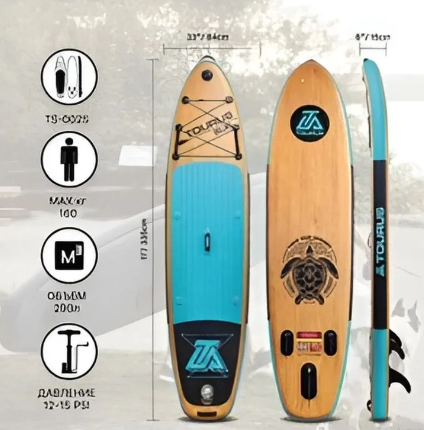 

SUP-борд Tourus 002S бирюзовый 11', 335x84x15 см, до 200 кг,, 002S