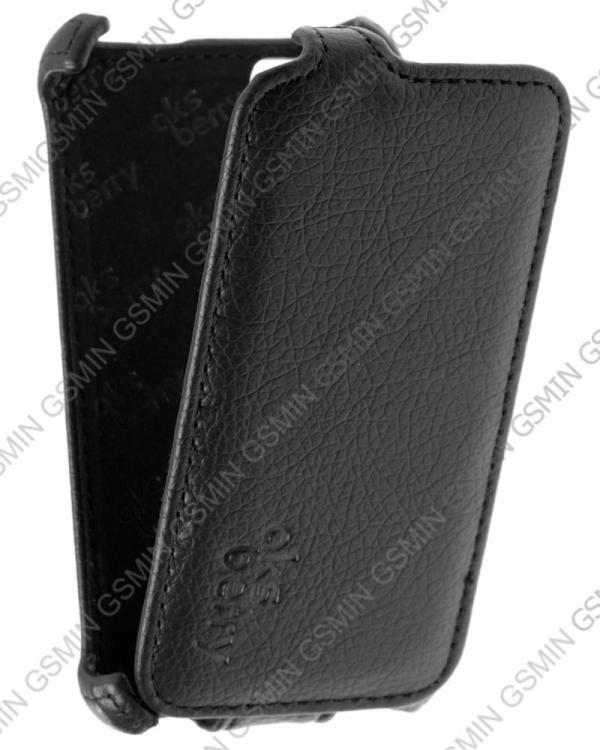 

Кожаный чехол для Explay Bit Aksberry Protective Flip Case (Чёрный), Черный