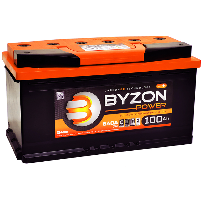 

Аккумулятор 100 Обратная [- +] BYZON POWER 840A 353/175/190