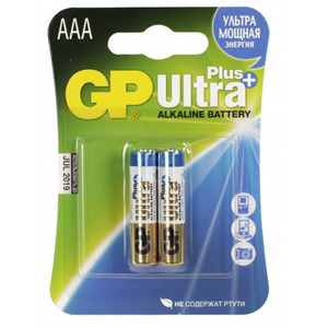 

Ultra Plus Элемент питания ААА алкалиновый, 2шт, GP GP24AUP-2CR2