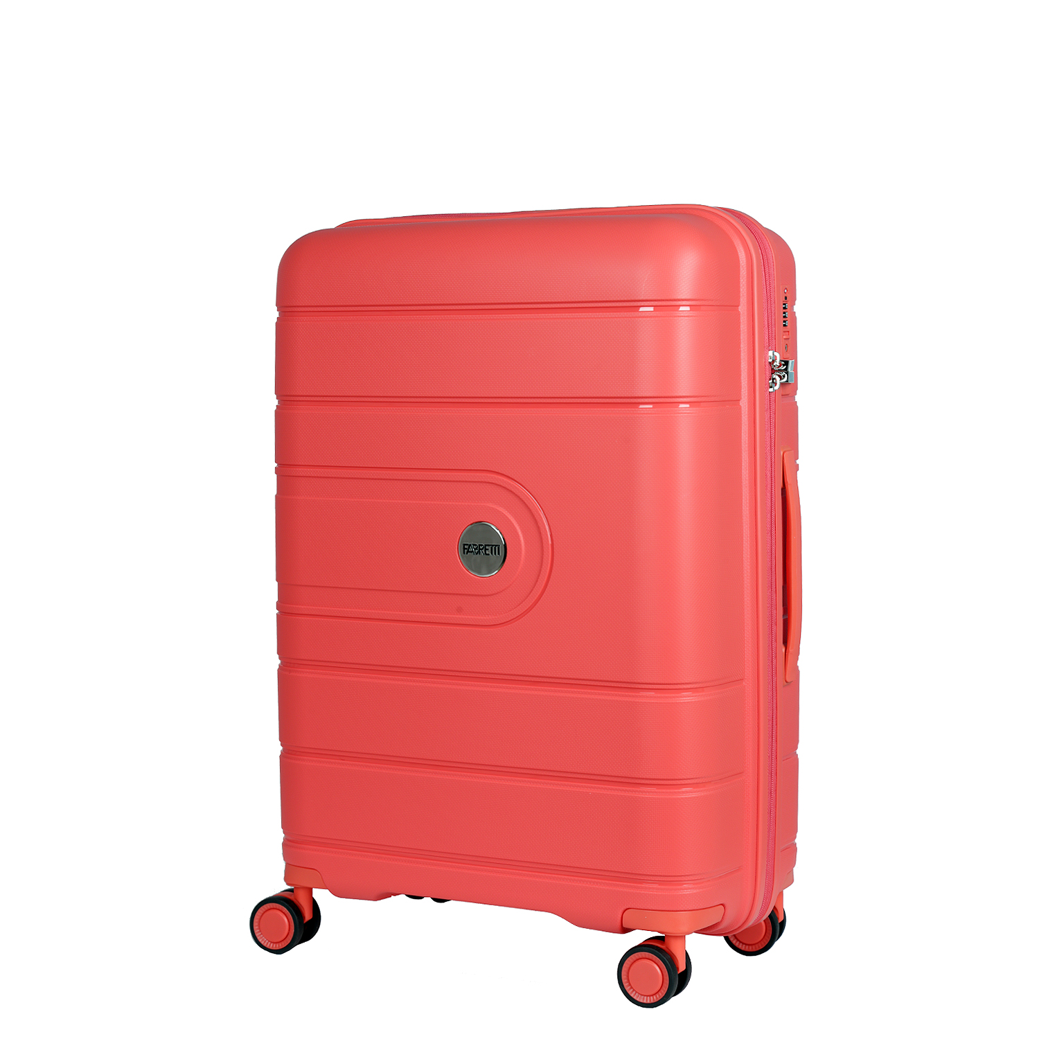 

Чемодан женский FABRETTI EN9520 коралловый, р. M, Красный, EN9520