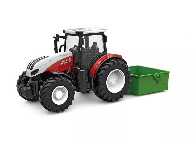 Радиоуправляемый трактор с прицепом Korody, 1/24, RTR, красный KR6640