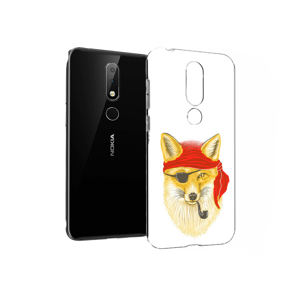 

Чехол MyPads Tocco для Nokia X6 лиса-пират (PT115295.99.440), Прозрачный, Tocco