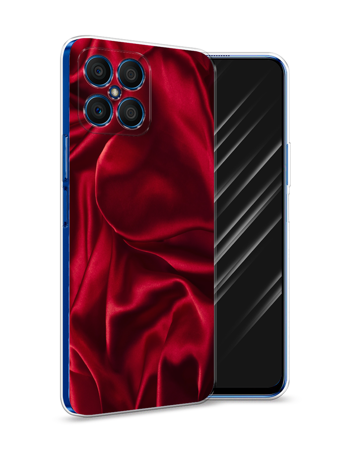 

Чехол Awog на Honor X8 "Текстура красный шелк", 6107650-3