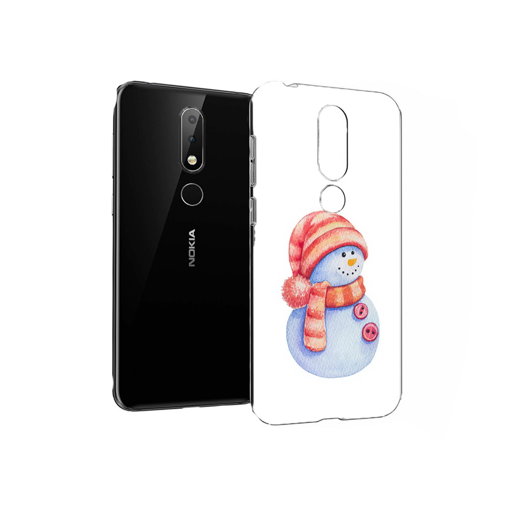

Чехол MyPads Tocco для Nokia X6 Веселый снеговик (PT115295.99.44), Прозрачный, Tocco
