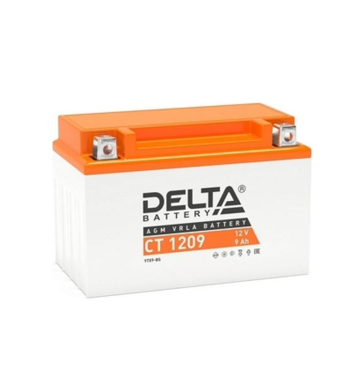 Аккумулятор DELTA MOTO CT 1209 152x87x107 с/эл YTX9-BS