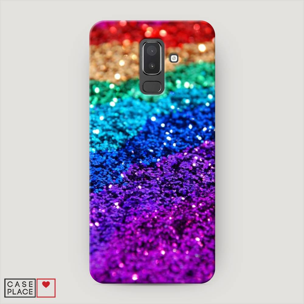 

Чехол Awog "Блестящая радуга рисунок" для Samsung Galaxy J8