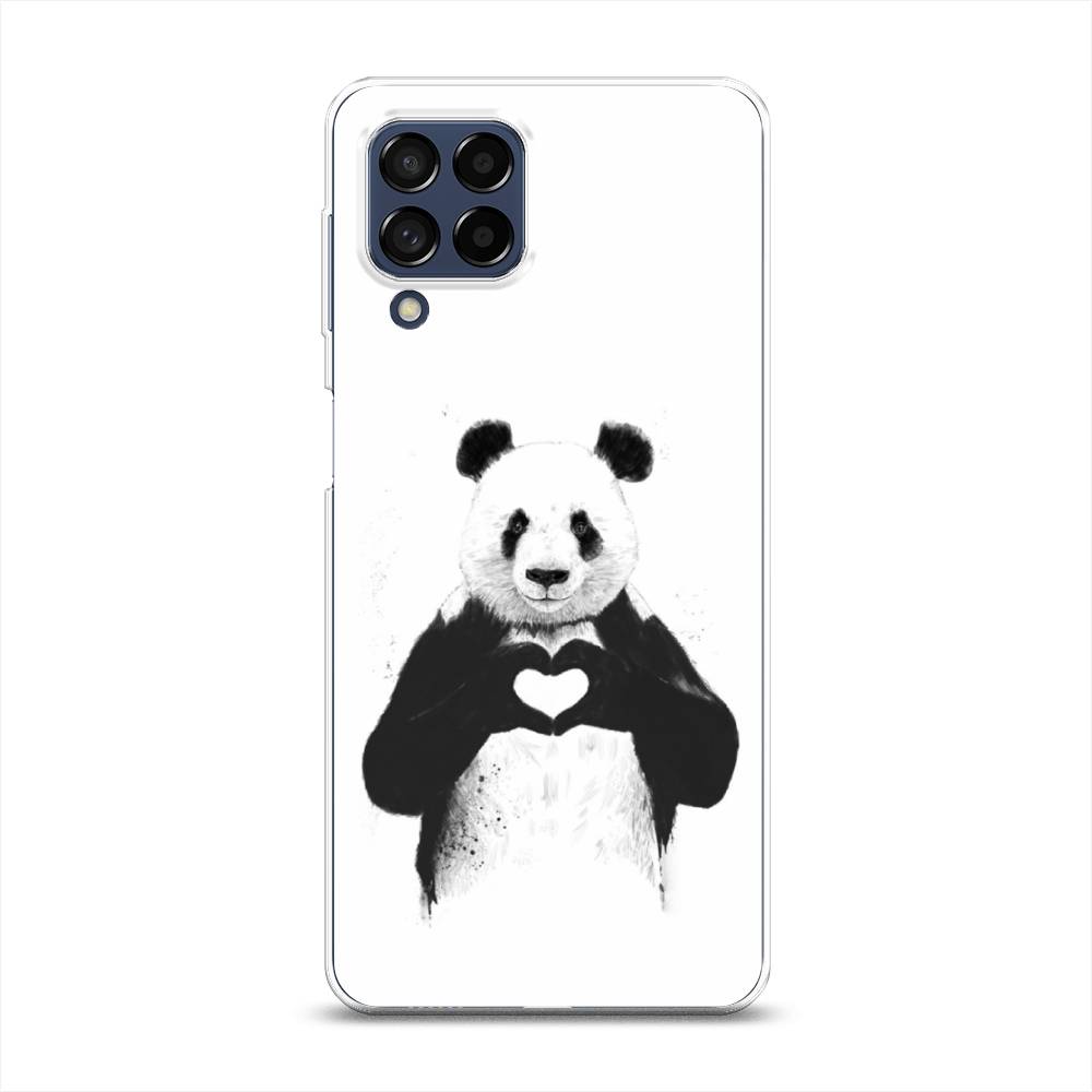 

Чехол Awog на Samsung Galaxy M53 / Самсунг M53 "Панда love", Разноцветный, 2105850-10