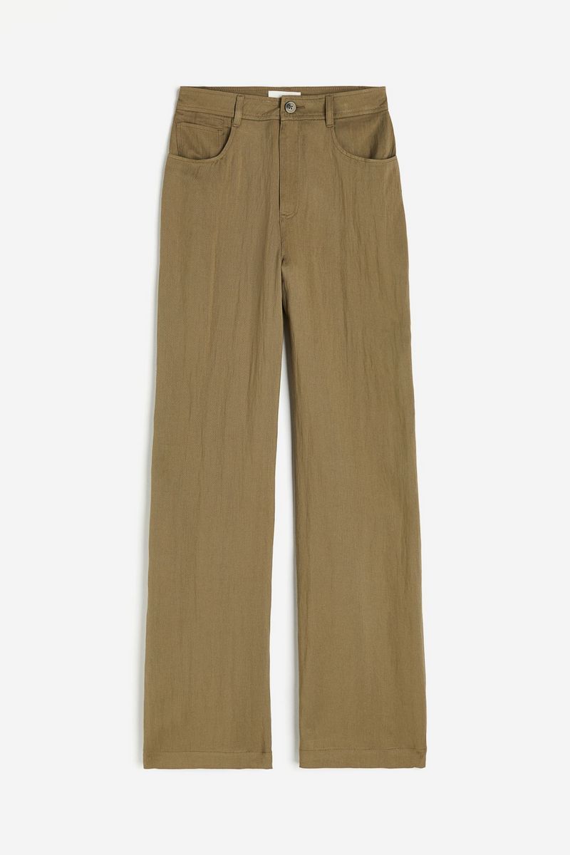 

Брюки женские H&M 1225063 коричневые 36 EU, Коричневый, 1225063